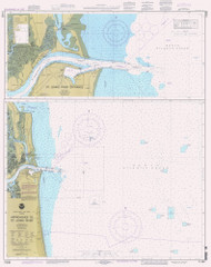 St Johns River and Approaches 1996 - Old Map Nautical Chart AC Harbors 569-11490 - Florida (East Coast)