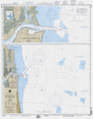 St Johns River and Approaches 2000 - Old Map Nautical Chart AC Harbors 569-11490 - Florida (East Coast)