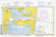 Fort Pierce Harbor 1971 - Old Map Nautical Chart AC Harbors 582-11475 - Florida (East Coast)