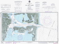 Fort Pierce Harbor 1977 - Old Map Nautical Chart AC Harbors 582-11475 - Florida (East Coast)