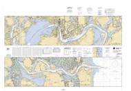 St Johns River - Atlantic Ocean to Jacksonville 2000 - Old Map Nautical Chart AC Harbors 636 - Florida (East Coast)