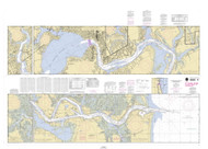 St Johns River - Atlantic Ocean to Jacksonville 2004 - Old Map Nautical Chart AC Harbors 636 - Florida (East Coast)