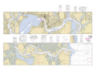 St Johns River - Atlantic Ocean to Jacksonville 2010 - Old Map Nautical Chart AC Harbors 636 - Florida (East Coast)