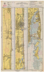 West Palm Beach to Miami 1951C - Old Map Nautical Chart AC Harbors 847 - Florida (East Coast)