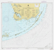 Fowey Rocks to American Shoal 1984 - Old Map Nautical Chart AC Harbors 11450 - Florida (East Coast)
