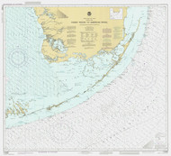Fowey Rocks to American Shoal 1990 - Old Map Nautical Chart AC Harbors 11450 - Florida (East Coast)