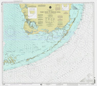 Fowey Rocks to American Shoal 1998 - Old Map Nautical Chart AC Harbors 11450 - Florida (East Coast)