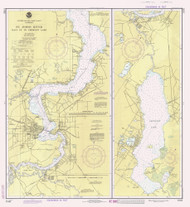 St Johns River - Racy Point to Crescent Lake 1982A - Old Map Nautical Chart AC Harbors 11492B - Florida (East Coast)