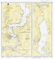 St Johns River - Racy Point to Crescent Lake 1984A - Old Map Nautical Chart AC Harbors 11492B - Florida (East Coast)