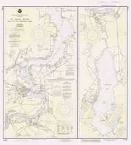 St Johns River - Racy Point to Crescent Lake 1992B - Old Map Nautical Chart AC Harbors 11492B - Florida (East Coast)