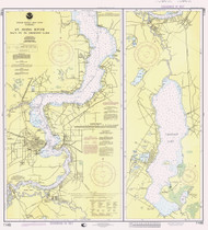 St Johns River - Racy Point to Crescent Lake 1998 - Old Map Nautical Chart AC Harbors 11492B - Florida (East Coast)