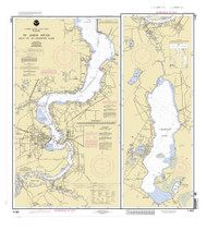 St Johns River - Racy Point to Crescent Lake 2001 - Old Map Nautical Chart AC Harbors 11487 - Florida (East Coast)
