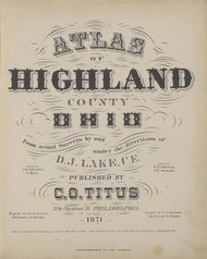 Title Page, Ohio 1871 - Highland Co. 3