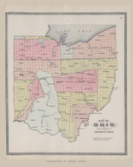 Ohio - showing survey system , Ohio 1900 - Mercer Co. 36