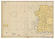 West Coast of Puerto Rico 1944 - Old Map Nautical Chart AC Harbors 901 - Puerto Rico & Virgin Islands