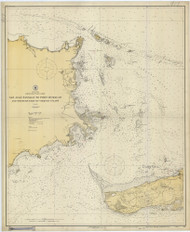 Pasaje de San Juanto Puerto de Humacao 1923 - Old Map Nautical Chart AC Harbors 917 - Puerto Rico & Virgin Islands