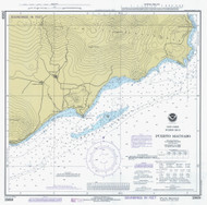 Puerto Munabo 1980 - Old Map Nautical Chart AC Harbors 924 - Puerto Rico & Virgin Islands