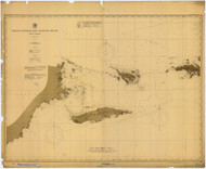 Virgin Passage and Vieques Sound 1901 - Old Map Nautical Chart AC Harbors 904 - Puerto Rico & Virgin Islands
