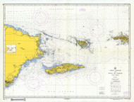 Virgin Passage and Vieques Sound 1959 - Old Map Nautical Chart AC Harbors 904 - Puerto Rico & Virgin Islands