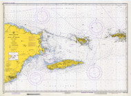 Virgin Passage and Vieques Sound 1973 - Old Map Nautical Chart AC Harbors 904 - Puerto Rico & Virgin Islands