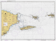 Virgin Passage and Vieques Sound 1977 - Old Map Nautical Chart AC Harbors 904 - Puerto Rico & Virgin Islands