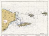 Virgin Passage and Vieques Sound 1982 - Old Map Nautical Chart AC Harbors 904 - Puerto Rico & Virgin Islands