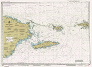 Virgin Passage and Vieques Sound 1990 - Old Map Nautical Chart AC Harbors 904 - Puerto Rico & Virgin Islands