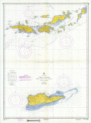 Virgin Gorda to St Thomas and St Croix 1958 - Old Map Nautical Chart AC Harbors 905 - Puerto Rico & Virgin Islands