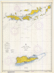 Virgin Gorda to St Thomas and St Croix 1968 - Old Map Nautical Chart AC Harbors 905 - Puerto Rico & Virgin Islands