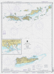 Virgin Gorda to St Thomas and St Croix 1996 - Old Map Nautical Chart AC Harbors 905 - Puerto Rico & Virgin Islands