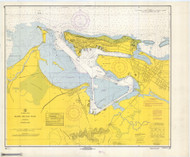 Bahia de San Juan 1967 - Old Map Nautical Chart AC Harbors 908 - Puerto Rico & Virgin Islands