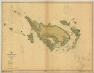 Isla de Cluebra 1914 - Old Map Nautical Chart AC Harbors 914 - Puerto Rico & Virgin Islands