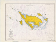 Isla de Cluebra 1967 - Old Map Nautical Chart AC Harbors 914 - Puerto Rico & Virgin Islands