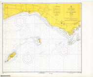 Punta Petrona to Isla Caja de Muertos 1968 - Old Map Nautical Chart AC Harbors 926 - Puerto Rico & Virgin Islands