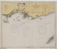 Bahia de Ponce and Approaches 1929 - Old Map Nautical Chart AC Harbors 927 - Puerto Rico & Virgin Islands