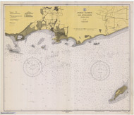 Bahia de Ponce and Approaches 1940 - Old Map Nautical Chart AC Harbors 927 - Puerto Rico & Virgin Islands