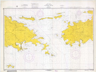 Pillsbury Sound 1968 - Old Map Nautical Chart AC Harbors 938 - Puerto Rico & Virgin Islands