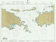 Pillsbury Sound 1986 - Old Map Nautical Chart AC Harbors 938 - Puerto Rico & Virgin Islands