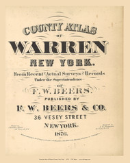 Title Page, New York 1876 - Old Town Map Reprint - Warren Co. Atlas