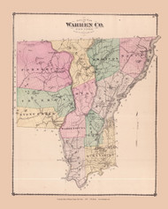 Warren County, New York 1876 - Old Town Map Reprint - Warren Co. Atlas 6