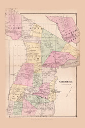 Chester, New York 1876 - Old Town Map Reprint - Warren Co. Atlas 11