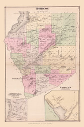 Horicon, New York 1876 - Old Town Map Reprint - Warren Co. Atlas 13