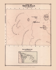Thurman, part of, New York 1876 - Old Town Map Reprint - Warren Co. Atlas 15
