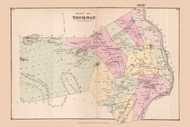 Thurman, New York 1876 - Old Town Map Reprint - Warren Co. Atlas 16