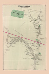 Warrensburgh Village, New York 1876 - Old Town Map Reprint - Warren Co. Atlas 18
