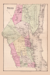 Bolton, New York 1876 - Old Town Map Reprint - Lake George - Warren Co. Atlas 20