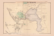 Luzerne Village, New York 1876 - Old Town Map Reprint - Lake George - Warren Co. Atlas 26