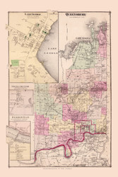 Queensbury, New York 1876 - Old Town Map Reprint - Lake George - Warren Co. Atlas 28