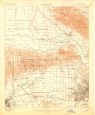 Santa Monica, CA Coast 1913 USGS Old Topo Map 15x15 Quad