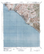 San Juan Capistrano, CA Coast 1941 USGS Old Topo Map 15x15 Quad